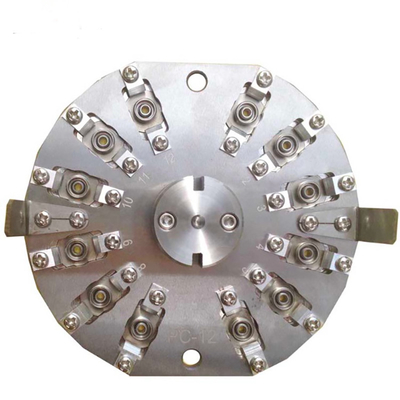 คุณภาพ  Fiber Optic FC UPC Polishing Fixture 12 Connectors Polishing Jig โรงงาน