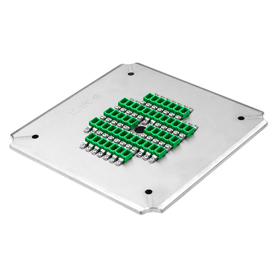 48 พอร์ต LC APC Connector ไฟเบอร์ออปติก Fixture Polishing Jig Fiber Polishing Jig