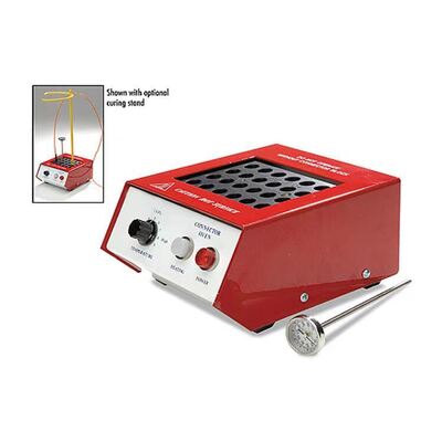 CLX-D02 เปลือกอบปรับความแข็งของเอโปซิคไซจากไฟเบอร์ออปติกส์ สําหรับ 100 ใบขีดดินเซรามิกที่มีช่วงอุณหภูมิ 20-300 °C และความละเอียด 1 °C