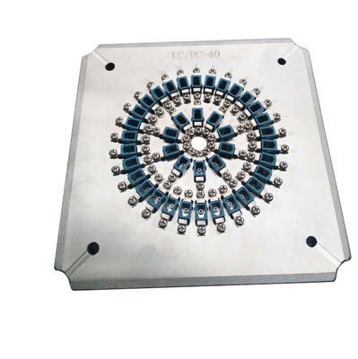 48 ท่า LC PC สายไฟเบอร์ออปติก จิ๊กเคลือบด้วยสแตนเลสที่แข็งแรงสําหรับการบดประสิทธิภาพสูง