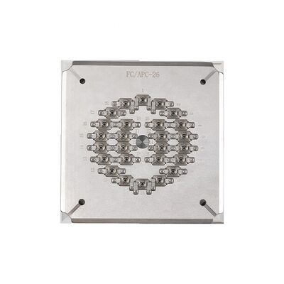 26 Port FC APC เครื่องเคลือบไฟเบอร์ออปติก ด้วยสแตนเลสที่แข็ง S136 และการกดกันอิสระ