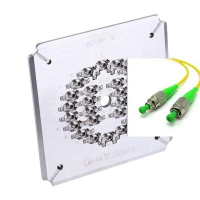 26 Port FC APC เครื่องเคลือบไฟเบอร์ออปติก ด้วยสแตนเลสที่แข็ง S136 และการกดกันอิสระ