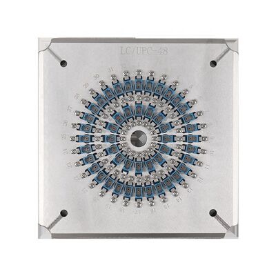 48 Port LC PC Fiber Optic Polishing Fixture ด้วยสแตนเลสความแข็งแรงสูง S136 และความสูญเสียการใส่ ≤0.20dB