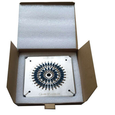 48 Port LC PC Fiber Optic Polishing Fixture ด้วยสแตนเลสความแข็งแรงสูง S136 และความสูญเสียการใส่ ≤0.20dB