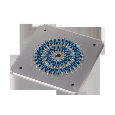 48 Port LC PC Fiber Optic Polishing Fixture ด้วยสแตนเลสความแข็งแรงสูง S136 และความสูญเสียการใส่ ≤0.20dB