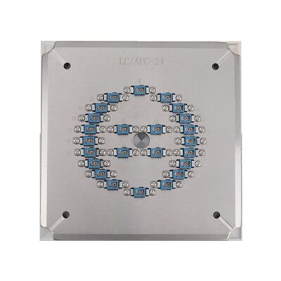 ตําแหน่ง 24 LC APC เครื่องเคลือบด้วยสแตนเลส S136 สําหรับการเคลือบด้านท้ายที่มีคุณภาพสูง