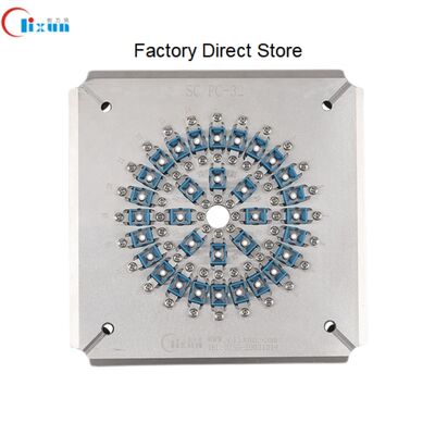 SC UPC เครื่องเคลือบไฟเบอร์ออปติก ด้วยสแตนเลสที่แข็ง S136 สําหรับ 24 เครื่องเชื่อมในรอบหนึ่ง และความสูญเสียการใส่ ≤0.20dB