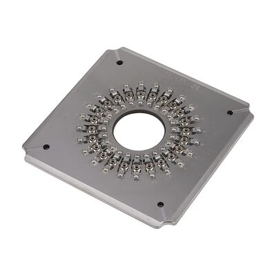 24 Port FC UPC ไฟเบอร์ออปติก จิ๊กเลืองด้วยสแตนเลสที่แข็ง S136 สําหรับการเลืองเชื่อมประสิทธิภาพสูง