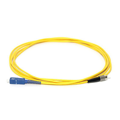 สายแพทช์ไฟเบอร์ออปติกกลางแจ้ง ROHS Drop Sc ถึง Fc Patch Cord 3.0mm 2m