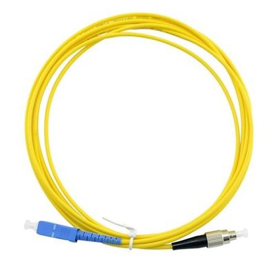 สายแพทช์ไฟเบอร์ออปติกกลางแจ้ง ROHS Drop Sc ถึง Fc Patch Cord 3.0mm 2m