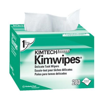เครื่องมือทำความสะอาดสายไฟเบอร์ออปติกแบบไร้ฝุ่นที่ดูดซับได้สูง 280PCS / Box