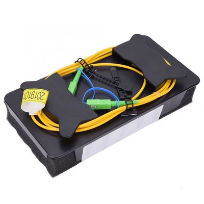 ตัวเชื่อมต่อ FC / LC / SC / ST SM DM OTDR Launch Cable Box, 500m 1km Fiber Optic Launch Box
