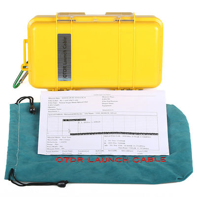 ตัวเชื่อมต่อ FC / LC / SC / ST SM DM OTDR Launch Cable Box, 500m 1km Fiber Optic Launch Box