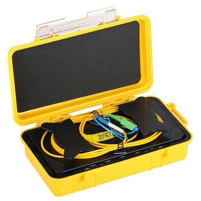 ตัวเชื่อมต่อ FC / LC / SC / ST SM DM OTDR Launch Cable Box, 500m 1km Fiber Optic Launch Box