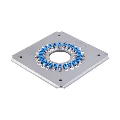 24 Connectors Square LC / UPC Optical Fiber Polishing Fixture Fixture Kit การทำงานที่ยืดหยุ่น