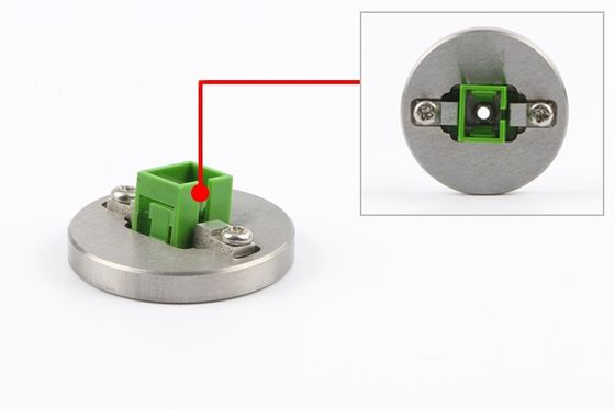 ตัวเชื่อมต่อ SC สายแพทช์ไฟเบอร์ออปติกขัดฟิกซ์เจอร์ Ferrule Puck Hand Use