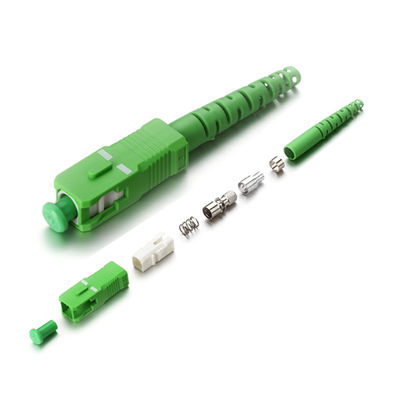ตัวเชื่อมต่อสายแพทช์ไฟเบอร์ 0.9 มม. 2.0 มม. 3.0 มม. ประเภท SC APC สำหรับ FTTX