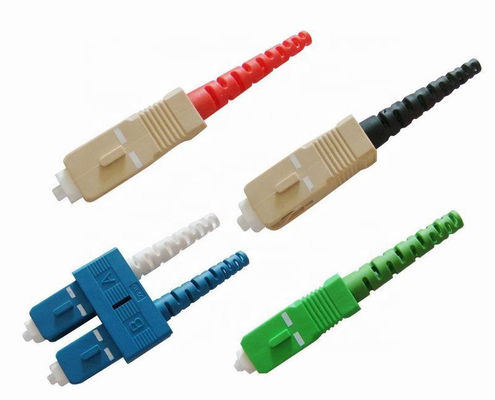 มัลติมีเดีย Multimode Fiber Patch Cord Connectors ตัวเชื่อมต่อ Apc Sc