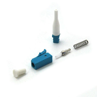 LC/PC Simplex Fiber Patch Cord Connectors การสูญเสียผลตอบแทนสูงด้วย 0.9/2.0/3.0 มม. Boot