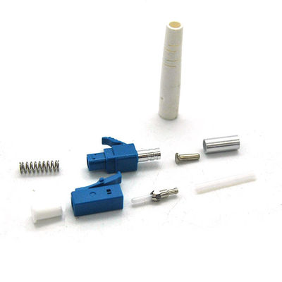 LC/PC Simplex Fiber Patch Cord Connectors การสูญเสียผลตอบแทนสูงด้วย 0.9/2.0/3.0 มม. Boot
