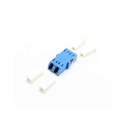 SM / MM / OM3 / OM4 Lc Apc Duplex Adapter, อะแดปเตอร์สายไฟเบอร์ออปติกพร้อมชัตเตอร์ภายใน