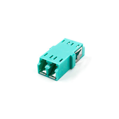 SM / MM / OM3 / OM4 Lc Apc Duplex Adapter, อะแดปเตอร์สายไฟเบอร์ออปติกพร้อมชัตเตอร์ภายใน