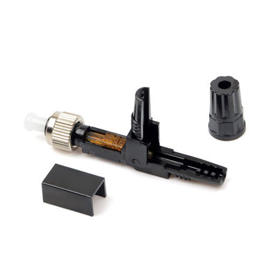 ตัวเชื่อมต่อไฟเบอร์ออปติกแบบฝังตัว Black Ftth ตัวเชื่อมต่อแบบ Singlemode Quick