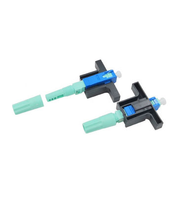 ตัวเชื่อมต่อไฟเบอร์ออปติกแบบเร็ว ISO9001 SC UPC สำหรับสายไฟเบอร์ FTTH 0.9/2.0/3.0 มม.