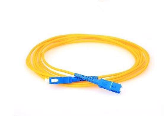 สายแพทช์ไฟเบอร์ออปติกในร่ม FTTH ทหารพร้อมขั้วต่อตัวผู้ SC UPCPC