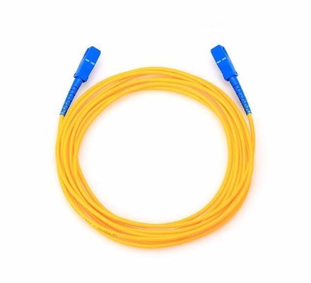 สายแพทช์ไฟเบอร์ออปติกในร่ม FTTH ทหารพร้อมขั้วต่อตัวผู้ SC UPCPC