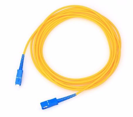 สายแพทช์ไฟเบอร์ออปติกในร่ม FTTH ทหารพร้อมขั้วต่อตัวผู้ SC UPCPC