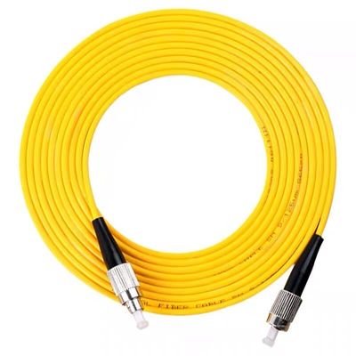 FC UPC ถึง FC PC สายไฟเบอร์ออปติก Patch Cord 9/125 Simplex 2.0 3.0mm Anti Shedding Cable