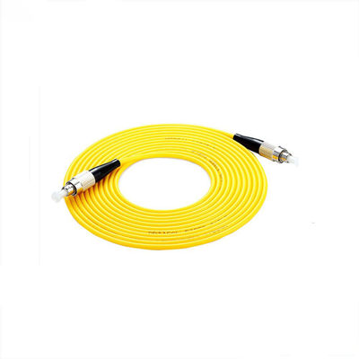 สีเหลือง G657A2 ไฟเบอร์ออปติก Sc Upc To Sc Apc สายแพทช์ Single Mode Simplex Cable