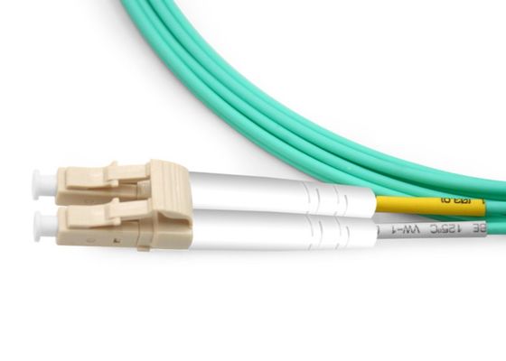 2.0mm 2m Multimode Duplex Fiber Optic St ถึง Lc Patch Cord OM3 การสูญเสียการแทรกต่ำ