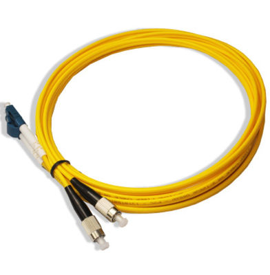 SM 2.0mm Lc Fc สายไฟเบอร์ออปติกจัมเปอร์ไฟเบอร์โหมดเดี่ยว