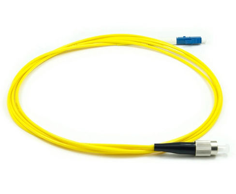 SM 2.0mm Lc Fc สายไฟเบอร์ออปติกจัมเปอร์ไฟเบอร์โหมดเดี่ยว
