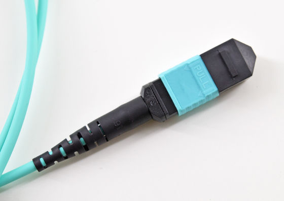 สายแพทช์ไฟเบอร์ PDL Om3 ต่ำ, MPO ตัวเมียประเภท B LSZH สายเคเบิลใยแก้วนำแสงมัลติโหมด
