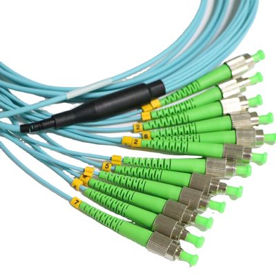 จัมเปอร์สายแพทช์ไฟเบอร์ออปติก Duplex Simplex 12 แกนพร้อมแจ็คเก็ตสีกำหนดเอง