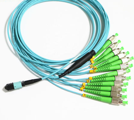 จัมเปอร์สายแพทช์ไฟเบอร์ออปติก Duplex Simplex 12 แกนพร้อมแจ็คเก็ตสีกำหนดเอง