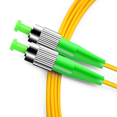 SM 9/125 Zipcord Simplex สายแพทช์ไฟเบอร์ออปติก FC APC สำหรับ FTTH FTTB FTTX Network