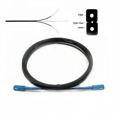 สายแพทช์ไฟเบอร์ออปติก Simplex Single Mode สายเคเบิลวาง SC / UPC การสูญเสียผลตอบแทนสูง