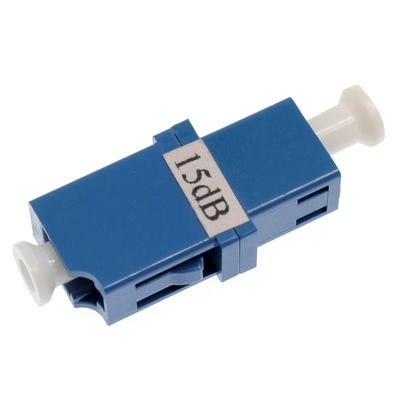 LC / UPC Fixed Flange 5db Attenuator ไฟเบอร์ออปติกเพศหญิงถึงตัวเมีย Low PDL