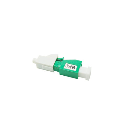 โหมดเดียว 3dB APC LC ตัวลดทอนสัญญาณไฟเบอร์ออปติกชนิดปลั๊ก 1310/1550nm ความยาวคลื่น