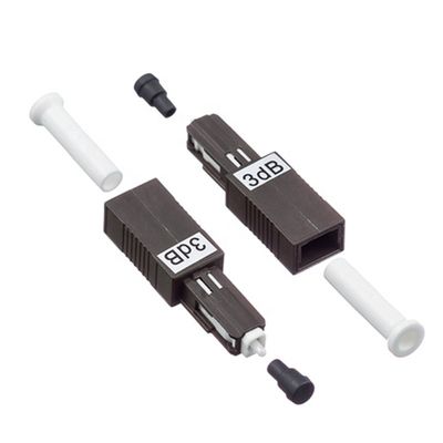 ตัวเชื่อมต่อแบบคงที่ MU/UPC ตัวลดทอนไฟเบอร์ออปติก Ftth โหมดเดียว 1dB 25dB