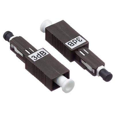 ตัวเชื่อมต่อแบบคงที่ MU/UPC ตัวลดทอนไฟเบอร์ออปติก Ftth โหมดเดียว 1dB 25dB