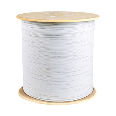 LSZH/PVC สายไฟเบอร์ออปติกแพทช์สาย 1/2/3km ไม้อัดกลอง Ftth Drop Cable