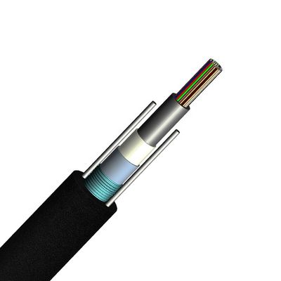 สายเคเบิลไฟเบอร์ออปติกแบบหลวมกลางแจ้ง G652d สายเคเบิลไฟเบอร์บัฟเฟอร์แน่นลดทอนต่ำ