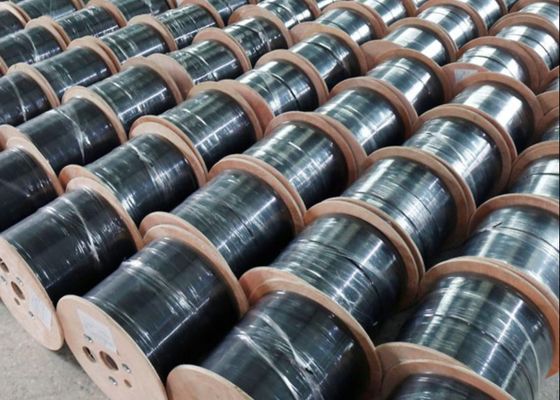 FRP Outdoor Steel Messenger Wire, G657 FTTH 2 4 1 สายเคเบิลใยแก้วนำแสงหลัก