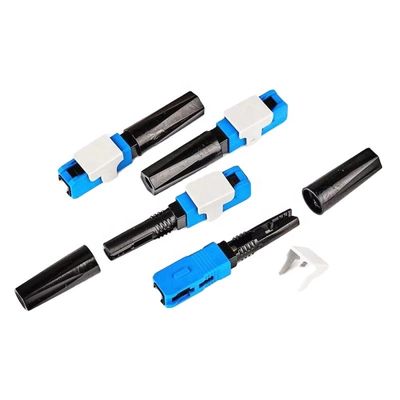 50mm Fast Connect Fiber Connectors, Sc Apc Quick Connector สำหรับ FTTH Drop Bow Cable