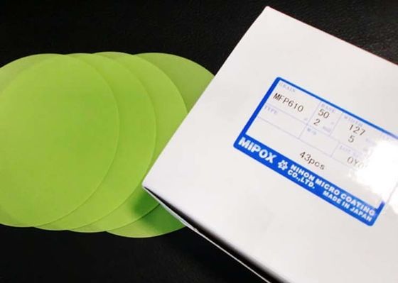 Mipox Fiber Optic Polishing Tools Lapping Film ความยืดหยุ่นสูง 127mm สำหรับเครื่องขัด